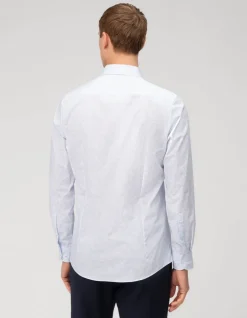 OLYMP business overhemd Body fit 208154 Blauw Clearance