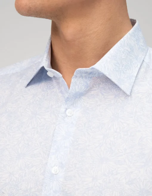 OLYMP business overhemd Body fit 208154 Blauw Clearance