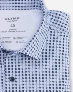 OLYMP business overhemd Body fit 207144 Blauw Hot