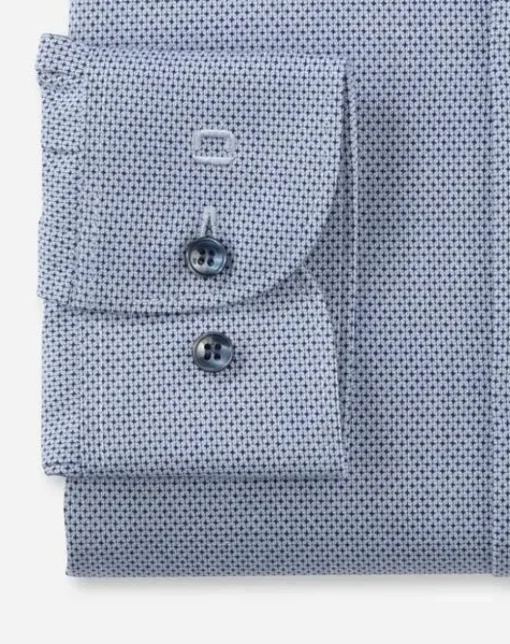 OLYMP business overhemd Body fit 209644 Blauw Clearance