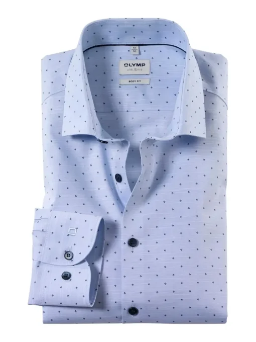 OLYMP business overhemd Body fit 212834 Blauw Best