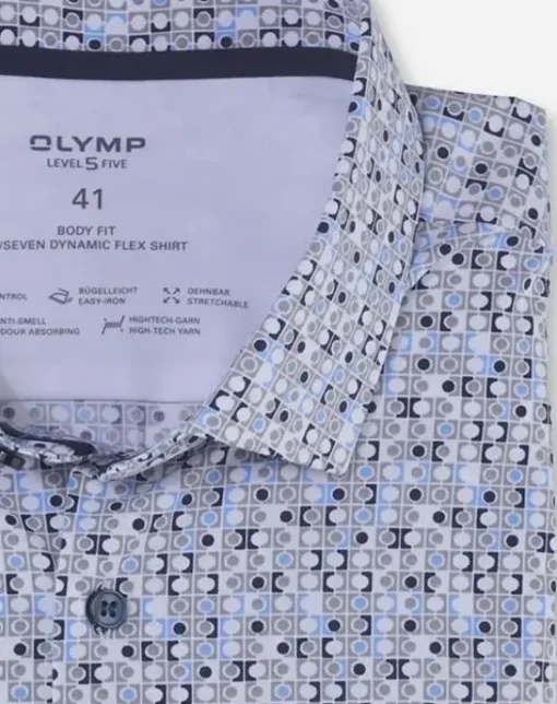 OLYMP business overhemd Body fit 204534 Taupe New