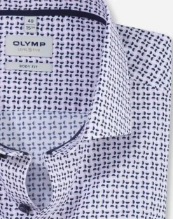 OLYMP business overhemd Body fit 206134 Roze Hot