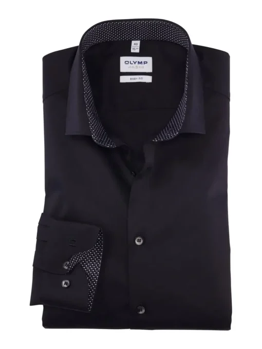 OLYMP business overhemd Body fit 215244 Zwart Discount