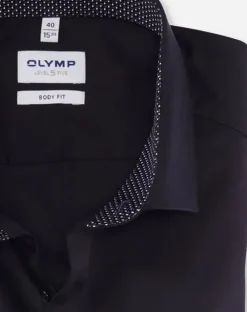 OLYMP business overhemd Body fit 215244 Zwart Discount