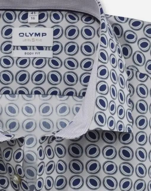 OLYMP business overhemd Body fit 205734 Taupe Online