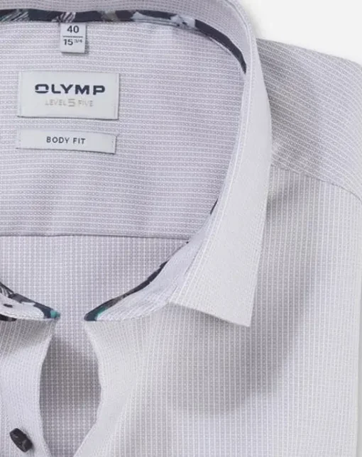 OLYMP business overhemd Body fit 206334 Taupe Sale