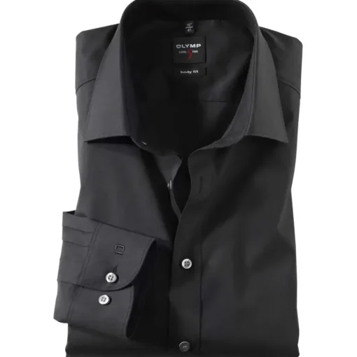 OLYMP business overhemd Body fit 609064 Zwart Online