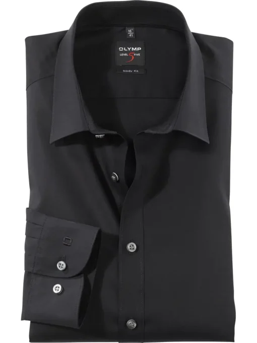 OLYMP business overhemd Body fit 609064 Zwart Online