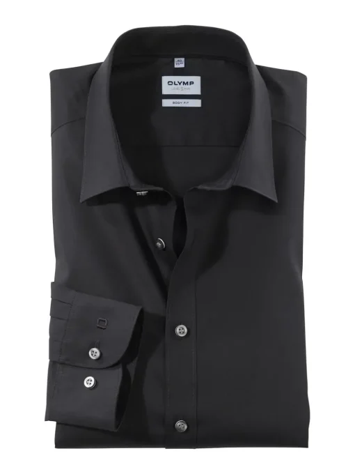 OLYMP business overhemd Body fit 609064 Zwart Online