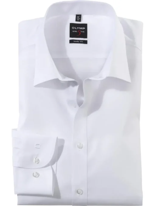 OLYMP business overhemd Body fit 609064 Wit Clearance