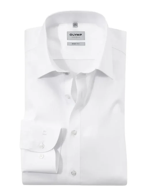 OLYMP business overhemd Body fit 609064 Wit Clearance