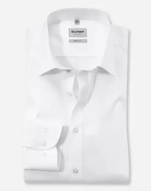 OLYMP business overhemd Body fit 609064 Wit Clearance