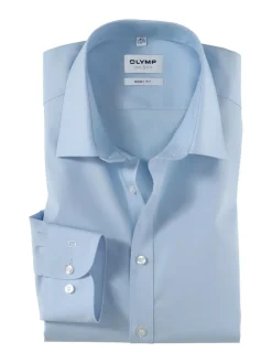 OLYMP business overhemd Body fit 609064 Blauw Online