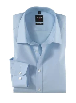 OLYMP business overhemd Body fit 609064 Blauw Online