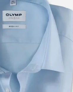 OLYMP business overhemd Body fit 609064 Blauw Online