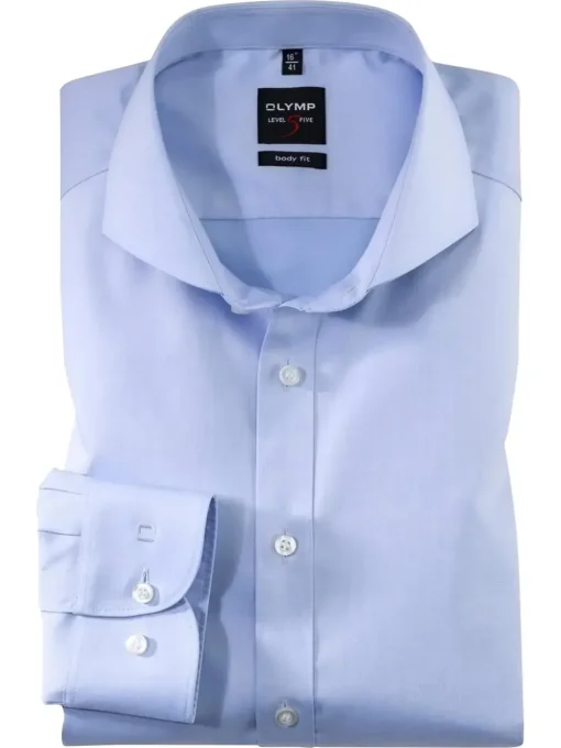 OLYMP business overhemd Body fit 200764 Licht Blauw Online