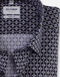 OLYMP business overhemd Body fit 202344 Bruin Sale