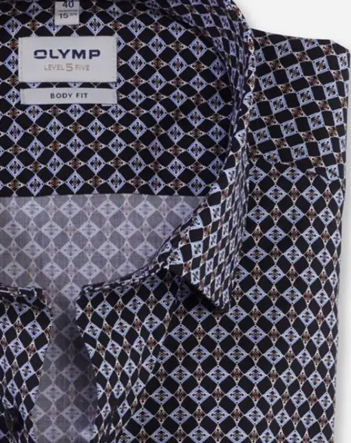 OLYMP business overhemd Body fit 202344 Bruin Sale