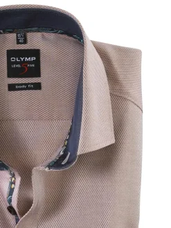 OLYMP business overhemd Body fit 202864 Beige Fashion