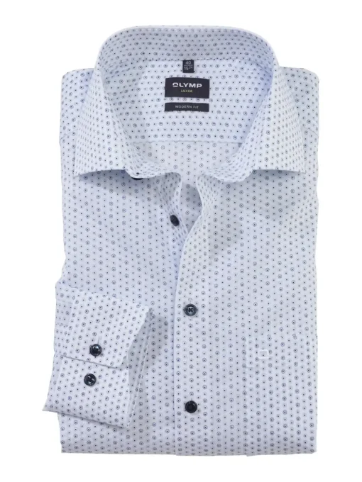 OLYMP business overhemd Modern Fit 127144 Blauw Best