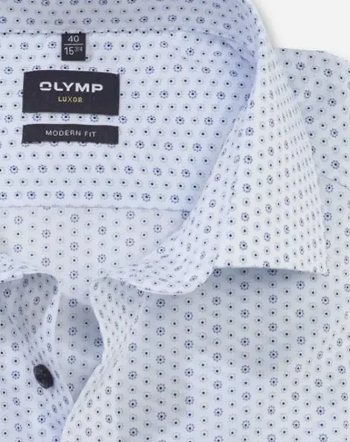 OLYMP business overhemd Modern Fit 127144 Blauw Best