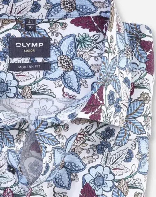 OLYMP business overhemd Modern Fit 127344 Grijs Outlet
