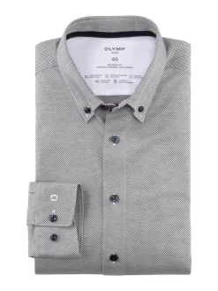 OLYMP business overhemd Modern Fit 120644 Olijf groen New