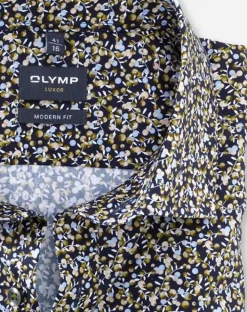 OLYMP business overhemd Modern Fit 131224 Olijf groen Online