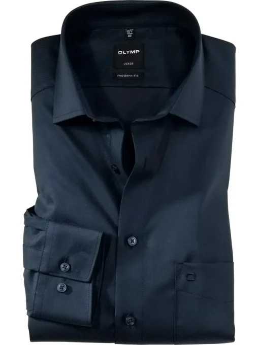 OLYMP business overhemd Modern Fit 074564 Donker Blauw Discount
