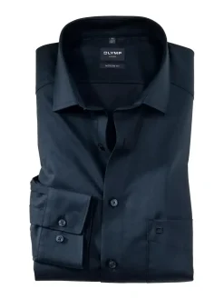 OLYMP business overhemd Modern Fit 074564 Donker Blauw Discount