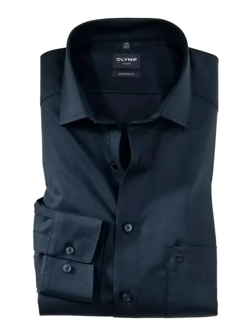 OLYMP business overhemd Modern Fit 074564 Donker Blauw Discount