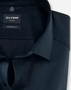 OLYMP business overhemd Modern Fit 074564 Donker Blauw Discount