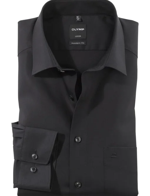 OLYMP business overhemd Modern Fit 030064 Zwart Online