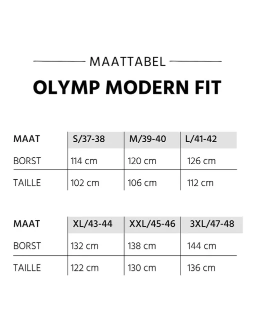 OLYMP business overhemd Modern Fit 030064 Zwart Online