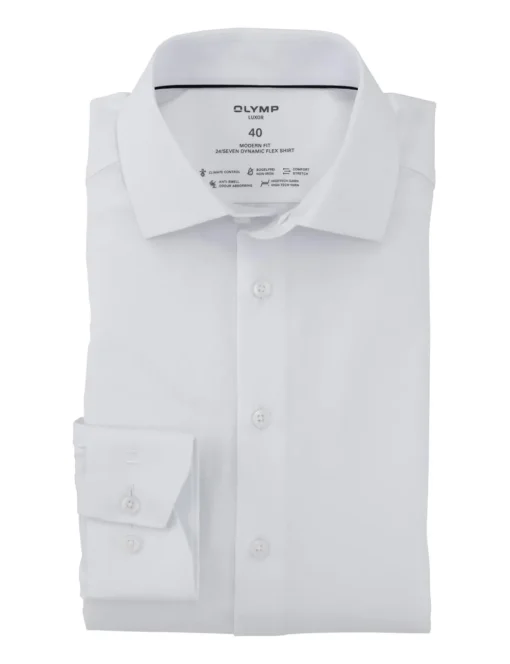 OLYMP business overhemd Modern Fit 123024 Wit Clearance