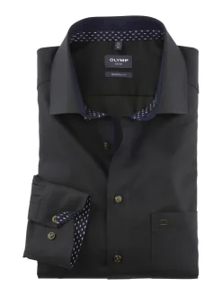 OLYMP business overhemd Modern Fit 126244 Olijf groen Discount