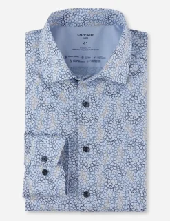 OLYMP business overhemd Modern Fit 126364 Blauw Sale