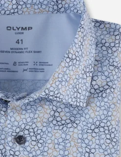 OLYMP business overhemd Modern Fit 126364 Blauw Sale