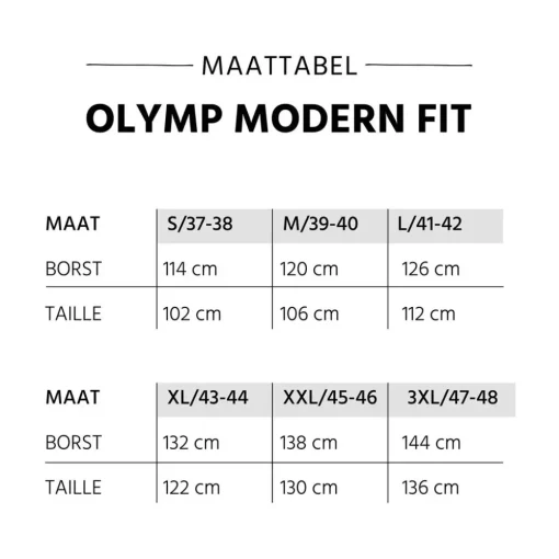 OLYMP business overhemd Modern Fit 074564 Blauw Discount