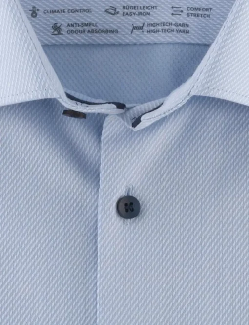 OLYMP business overhemd Super Slim Fit 251924 Blauw Fashion