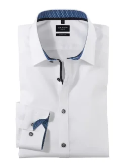 OLYMP business overhemd Super Slim Fit 077464 Marine Clearance