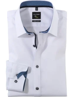 OLYMP business overhemd Super Slim Fit 077464 Marine Clearance