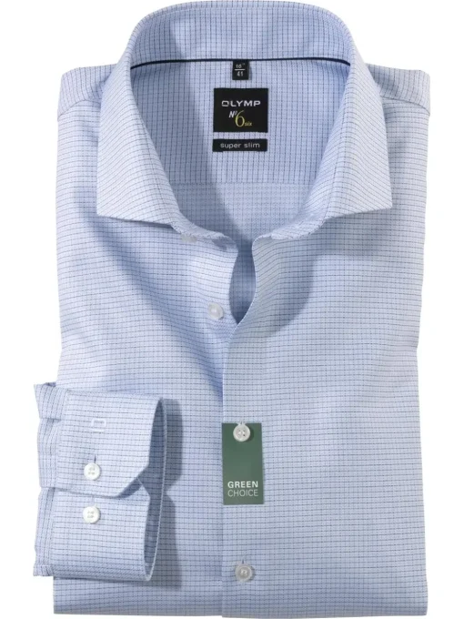 OLYMP business overhemd Super Slim Fit 258884 Blauw Online