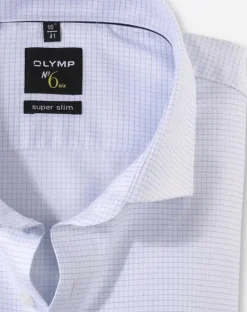OLYMP extra lange mouw overhemd Super Slim Fit 258889 Wit Clearance