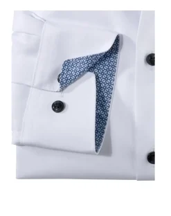 OLYMP extra lange mouw overhemd 074369 Wit Discount