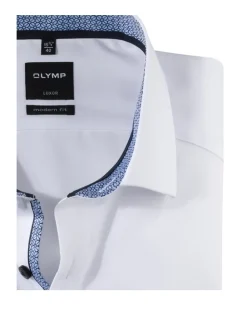 OLYMP extra lange mouw overhemd 074369 Wit Discount