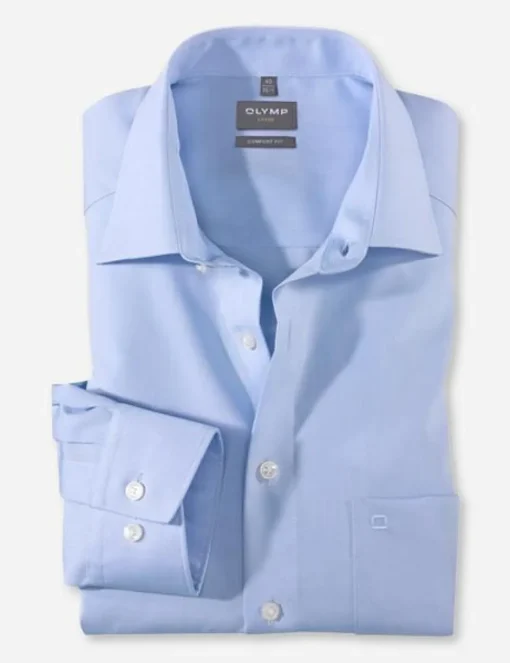 OLYMP extra lange mouw overhemd 513169 Licht Blauw Best