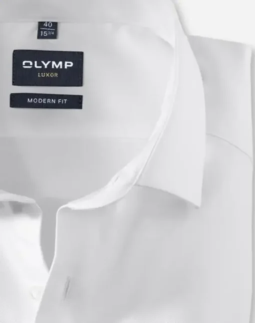 OLYMP extra lange mouw overhemd 074569 Wit Online