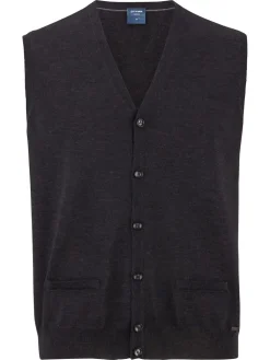 OLYMP gilet 015055 Donker grijs Fashion